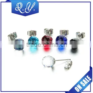 New Arrival Top Design Charming Earrings Jewelry Stainless Steel Colored Ear Piercing thumbnail-1