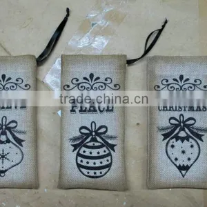 Small Handmade Christmas Fabric Gift Bags thumbnail-1