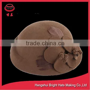 Ladies Winter Wool Felt Beret Beanie Hat With High Quality thumbnail-2
