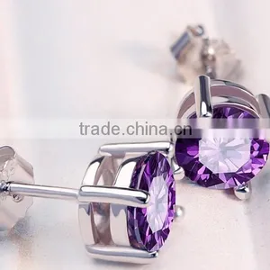 Custom Cheap Diamond Earrings Stud For Men ,925 Sterling Silver Mens Diamond Earring thumbnail-2