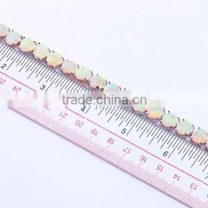 White Opal Stone 925 Sterling Silver Costume Jewelry Imported Bracelets China thumbnail-6