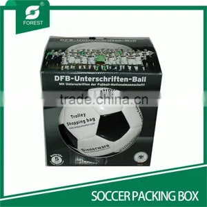 TOP SALE CORRUGATED SOCCER PACKAGING BOXES WITH ROUND WINDOW thumbnail-3