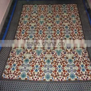 New Flowers Printed Hand Block Tapestry thumbnail-4