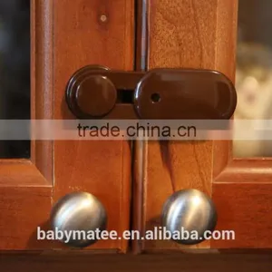 Baby Proofing Adjustable Cabinet Locks Plastic Latch/ Door Latch for Cabinets & Appliances Baby Safety Drawer Lock thumbnail-3