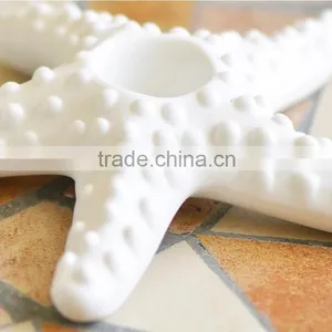 One Pair Creative Ceramic Starfish Candle Holder,Starfish Tea Light thumbnail-3