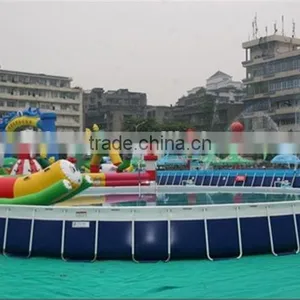 Cheap Steel Swimming Pool Rectangular Frame Pools for Sale thumbnail-1