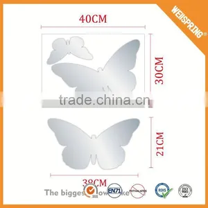 Famous Flying Butterfly Natural Mirror Wall Sticker thumbnail-2