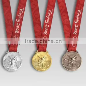 Gold Silver Bronze Medal Custom Sport Award Metal Medallion thumbnail-1