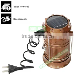 2016 Wholesale Portable Outdoor Rechargeable Solar LED Camping Lantern Light Quality Choice thumbnail-2