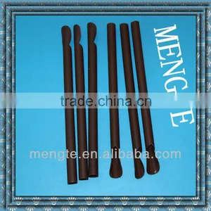 Hot Selling Disposable 7*200mm Black Plastic Spoon Straw thumbnail-1