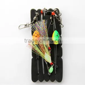 Surfcasting Pendulum Pulley Flasher Float Rig Rainbown & Assassin Two Trace thumbnail-1