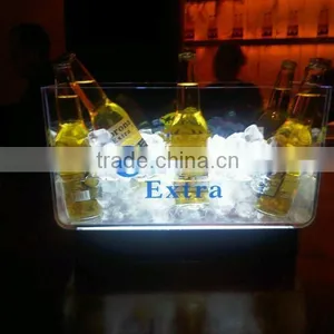 China Factory Sell Bar Used Acrylic Cutomed Led Ice Bucket thumbnail-1