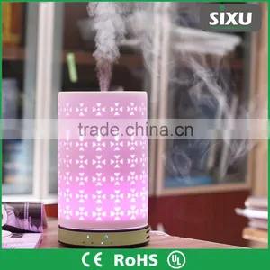 Home Decoration Use Ceramic Flower Reed Diffuser Electric Aroma Air Humidifier thumbnail-3