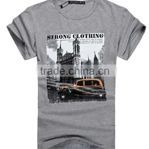 Yarn Dyed Cotton Round Neck T-shirt for Men thumbnail-1