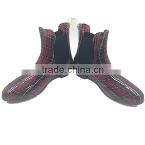 Fashion Ankle Rubber Rain Boot For Women thumbnail-4