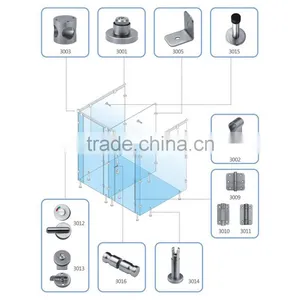 MH-3007 Stainless Steel Hardware Toilet Cubicle Partition Material thumbnail-4