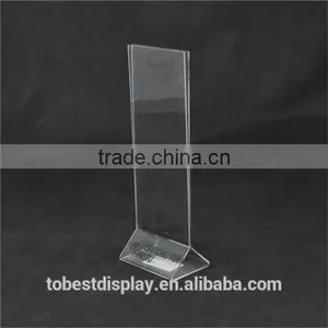 3 Sided Clear Acrylic Menu Holder,acrylic Menu Stand,acrylic a5 Menu Stand Factory Price thumbnail-3