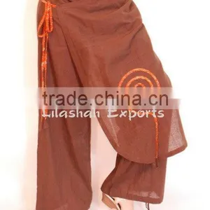 2398 Cotton Trouser Cotton Trouser Women Robes Longues Robes Magiques Tuniques Pantalons Manteaux & Vestes Tuniques Pant thumbnail-1