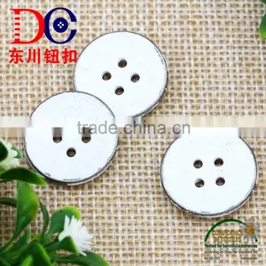 White Color Paint Metal Sewing Button,4 Hole Button for Jean Shirt thumbnail-1