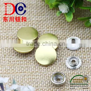Chinese Button Factory Metal Color Brass Tin Button Ring Snap Button for Coat and Jacket thumbnail-1