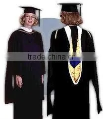 Master Regalia Matte Polyester Master Graduation Regalia Cap and Tassel thumbnail-1