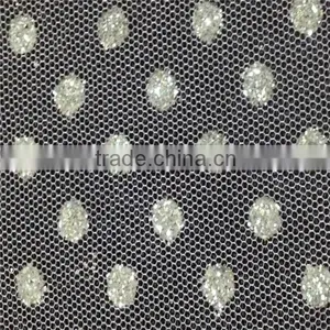 Silver Tulle Glitter Mesh Fabric for Ballet Stage Dress thumbnail-2