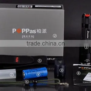 F13 High Power Aluminium Body Rechargeable Battery Tactical Rechargeable Flashlight thumbnail-2