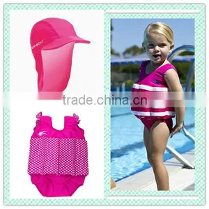 Wholesale Toddler Swim Training Swimming Aid Float Suit SET UV (SPF50) Sun Protection Float Suit With Adjustable Buoyancy F4406 thumbnail-1