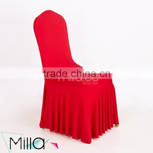 Wedding Ruffled Skirt Spandex Chair Cover Supplier's Choice thumbnail-5