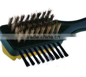 Special Pleastic and Steel Hair Shoe Brush for Suede and Nubuck Leather Shoes thumbnail-1