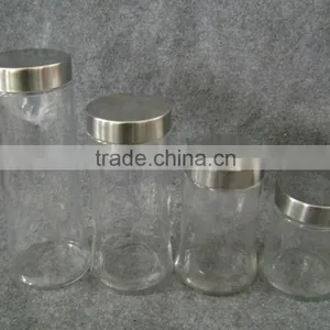 Airtight Glass Jar With Metal Lid thumbnail-2