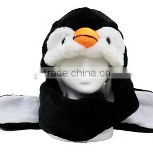 Plush Animal Hat,Winter Hat Penguin Hat,Plush Soft Hat thumbnail-1