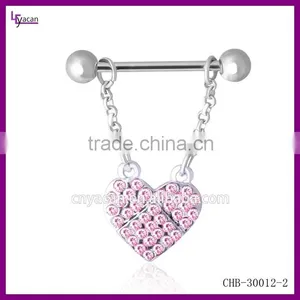 Wholesale 3 Colors Body Piercing Adjustable Nipple Ring thumbnail-3