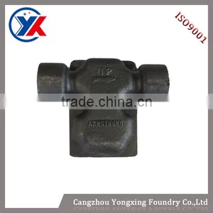 Customized Ductile Iron Cast Casting Machine Parts , Cast Iron Spare Parts,water Valve Body Made in China thumbnail-2