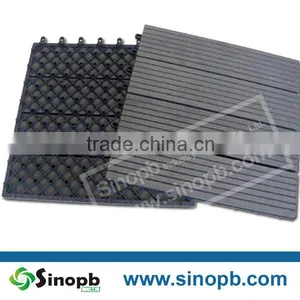 Durable, UV Resistant, Waterproof Wood Plastic Composite Deck Tile, Plug and Play thumbnail-3