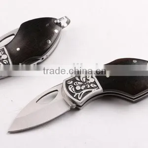 OEM 440 Blade Material Copper Handle Small Pocket Gift Knife thumbnail-1