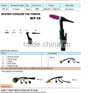 Water Cooled Air Cooled TIG Torch Argon Torch WT 18,WT 26 TIG Welding Torch WP26 for TIG TIG-200S TIG-200A Welding Machine thumbnail-5