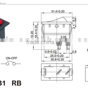 ON-OFF-ON High Power Rocker Switch T85,home Appliance Rocker Switch thumbnail-6