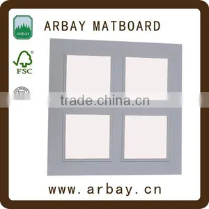 4ply Moorman Fabric Matboard White Cream Smooth Mat Board Double-Sided Pebble Embossed Matboard thumbnail-3