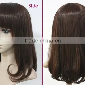 Bob Wig Kinky Curly u Part Hair Ombre Wig Hair Dye Wig Human Hair Topper Wig thumbnail-3