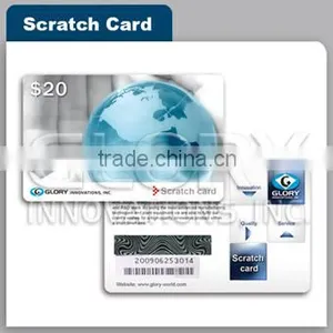 Scratch Prepaid Phone Card With PVC/Plastic Material thumbnail-1