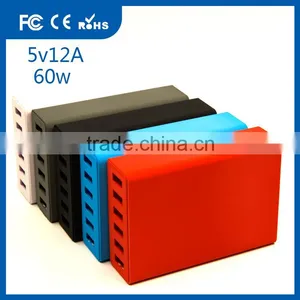 USB Multi Port Fast Charge 5V 2A 1A 2.1A 2.4A 60W Mobile Phone Charger Usb Poerr thumbnail-1