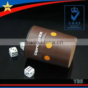Wholesale Leather Dice Cup and Dice Tray in China thumbnail-2