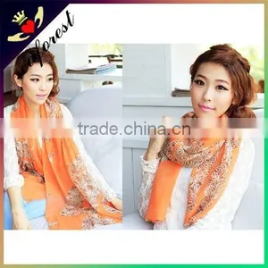 Bright Color Popular Fashion Cheap Scarf for Young Girls thumbnail-1