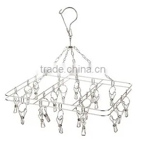 Clips Stainless Steel Clothes Hanger and Clips Stainless Steel Clothes Hanger thumbnail-3