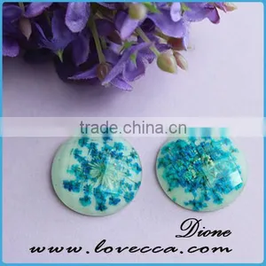 14/20/25mm for DIY Necklace Jewelry Round Real Dandelion Resin Cabochon thumbnail-6