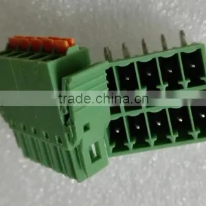 Pluggable PCB Terminal Blocks KF2EDGKNG-3.5mm-2x5P Wiring Holes Head thumbnail-1