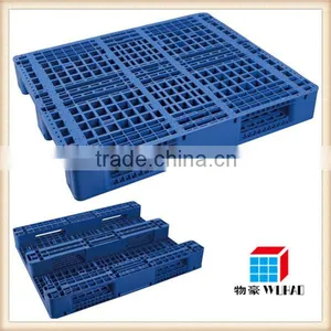 Wholesale 3-skids 1210 Rackable Industrial Plastic Pallet for Warehouse thumbnail-1