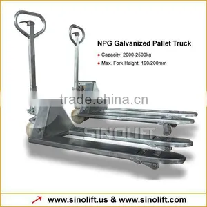 NPG Galvanized Pallet Truck With CE Certificate thumbnail-2