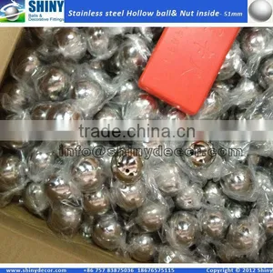 Stainless Steel Hollow Ball With Nut thumbnail-1